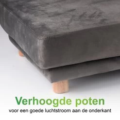 Maxxpro Katten- En Hondenbank - Grijs - Verhoogd Met Houten Poten - Fluweel Materiaal - 90 X 44 X 34 Cm - Huisdieren Tot 80 KG 11 Maxxpro Katten- En Hondenbank - Grijs - Verhoogd Met Houten Poten - Fluweel Materiaal - 90 X 44 X 34 Cm - Huisdieren Tot 80 KG -Hondenbenodigdheden 1200x1200 1536