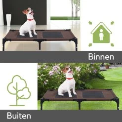 Hondenbed - Hondenstretcher - Honden Ligbed - L - Draagbaar - 92Lx76Bx18H Cm - Bruin -Hondenbenodigdheden 1200x1200 1604