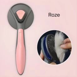 Pakeway T9 - Kattenborstel - Zelfreinigende Kattenkam - Roze - Massageborstel - 19,3 Cm