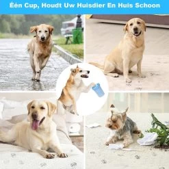 Merkloos Hondenpoot Reiniger - Hondenborstel - Borstel Hond / Kat - Hondenpoten Reiniger - Huisdier Poot Wassen - Borstel - Hondenverzorging - Verzorging Hond - Honden Wassen - Schoonmaak Borstel - Kattenborstel -Hondenbenodigdheden 1200x1200 200