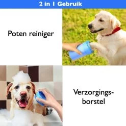 Merkloos 2 In 1 Hondenpoten Reiniger - Hondenborstel - Borstel Hond / Kat - Hondenpoot Reiniger - Huisdier Poot Wassen - Borstel - Hondenverzorging - Verzorging Hond - Honden Wassen - Schoonmaak Borstel - Kattenborstel -Hondenbenodigdheden 1200x1200 206