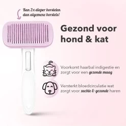 Lubadoo® - Kattenborstel - Hondenborstel - Kattenkam - Kattenhaar - Hondenhaar - Huisdierhaar Verwijderaar - Haarverwijderaar Voor Huisdieren - Langharig - Kortharig - Roze -Hondenbenodigdheden 1200x1200 230