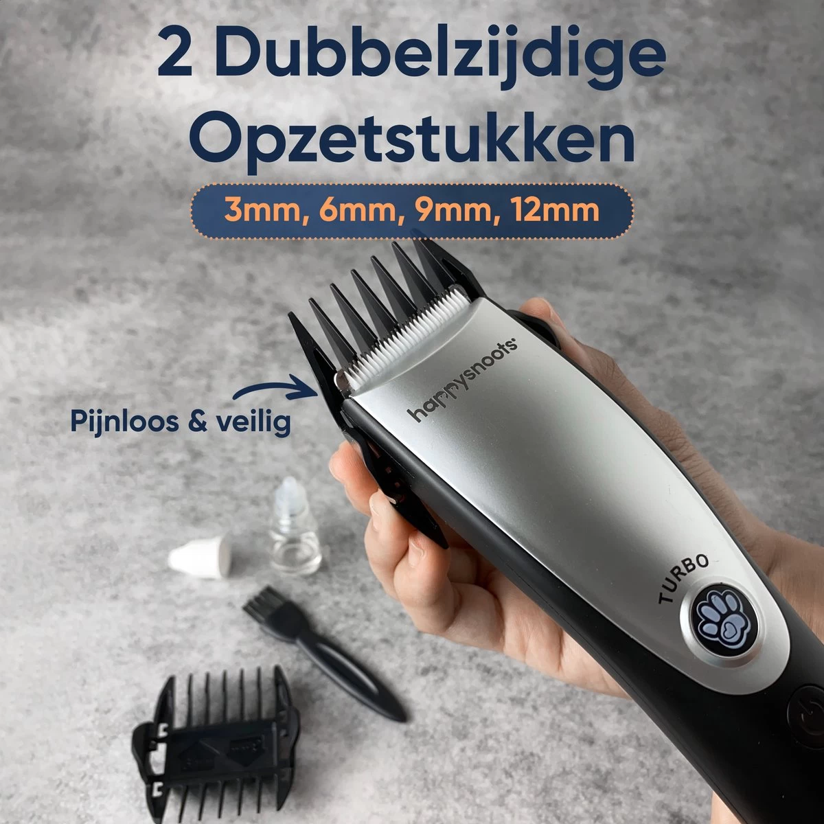 Happysnoots Hondentondeuse Draadloos Voor Dikke Vacht - Tondeuse Hond & Kat - Hondentrimmer - Professioneel Dieren Tondeuse 9 Happysnoots Hondentondeuse Draadloos Voor Dikke Vacht - Tondeuse Hond & Kat - Hondentrimmer - Professioneel Dieren Tondeuse - Afbeelding 7