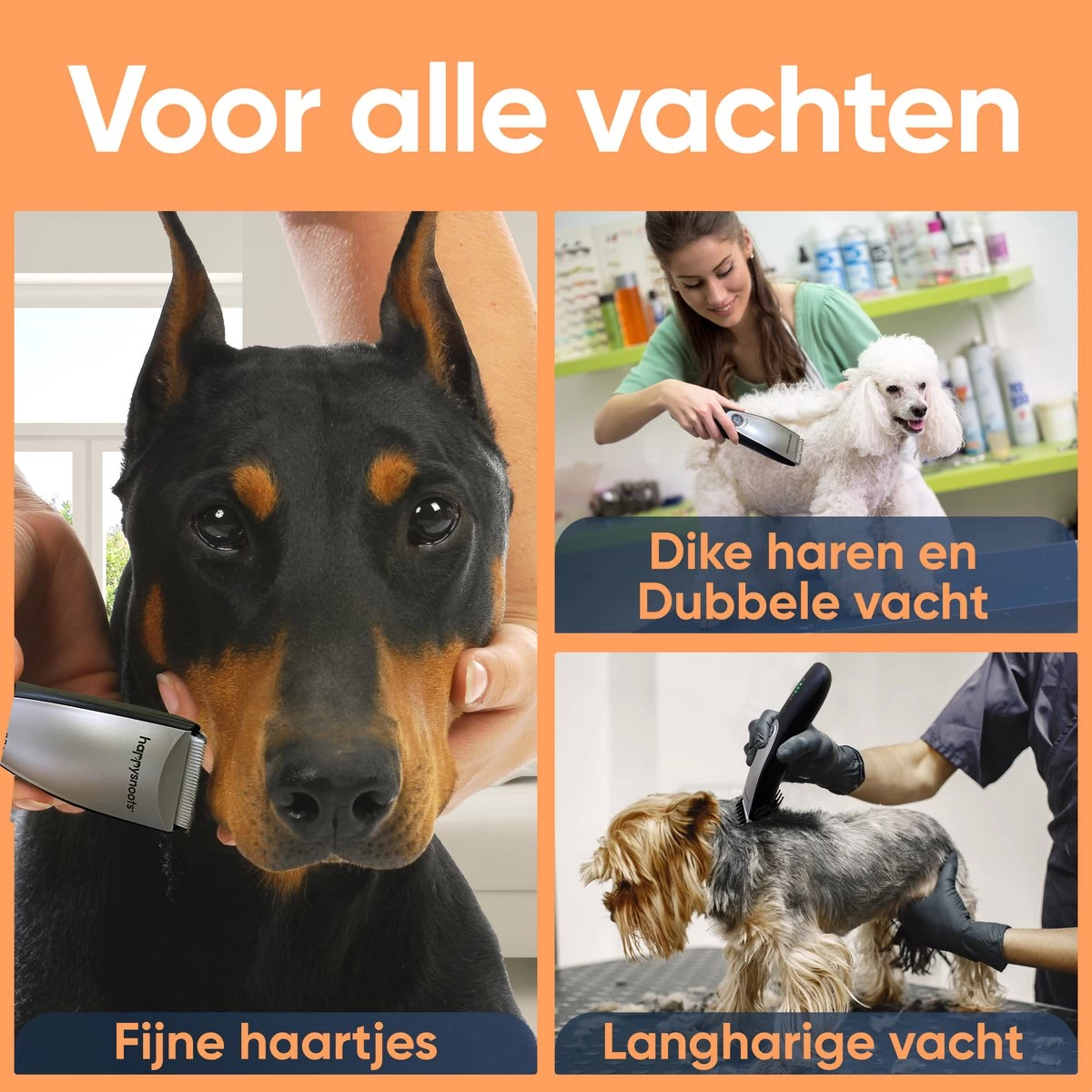Happysnoots Hondentondeuse Draadloos Voor Dikke Vacht - Tondeuse Hond & Kat - Hondentrimmer - Professioneel Dieren Tondeuse 11 Happysnoots Hondentondeuse Draadloos Voor Dikke Vacht - Tondeuse Hond & Kat - Hondentrimmer - Professioneel Dieren Tondeuse - Afbeelding 9
