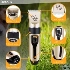 AVE Pets® Complete Hondentondeuse Set - Draadloos Tondeuse - Scheerapparaat Voor Je Hond Of Kat - Huisdier Trimmer - Professionele Dierentondeuse - Dieren Verzorging -Hondenbenodigdheden 1200x1200 342