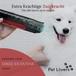 Pet Lovers - Hondentondeuse - Hondentondeuse - Automatische Inhalerende Haren - Dierentondeuse - Hondentrimmer - Hondentondeuse Dikke Vacht - Tondeuse Voor Honden - Hondentondeuse - Draadloos - 2 Opzetkammen - Honden En Katten Tondeuse -Hondenbenodigdheden 1200x1200 349