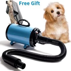 Merkloos Edward&DeVries Professionele Hondenföhn Met 4 Opzetstukken – Waterblazer Voor Honden – Stil Design – Krachtig + Extra Filter & Droogdoek - Blauw -Hondenbenodigdheden 1200x1200 391