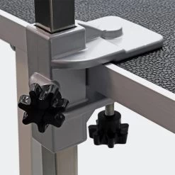 Honden Trimtafel Met Enkele Aanlijnoptie, 760 Mm Hoog, Inklapbaar; Kniptafel - Wastafel Met Lus Zwart / Grijs - Verzorgingstafel Voor Huisdieren - Multistrobe -Hondenbenodigdheden 1200x1200 428