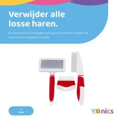 YUNICS® Hondenborstel Set - Hondenkam - Klittenkam – Slicker - Borstelset – Hondenhaar - Haarverzorging - Dierenverzorging - 3 Delig 8 YUNICS® Hondenborstel Set - Hondenkam - Klittenkam – Slicker - Borstelset – Hondenhaar - Haarverzorging - Dierenverzorging - 3 Delig -Hondenbenodigdheden 1200x1200 471