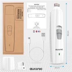 Auronic Elektrische Nagelvijl - Voor Dieren - Oplaadbaar - Draadloos - Diamant Vijlkop - Hond/Katten - Wit -Hondenbenodigdheden 1200x1200 513