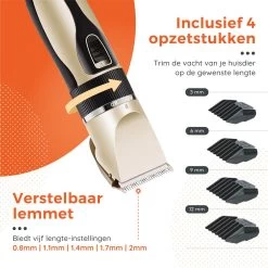 PetGoods Hondentondeuse - 10 Delige Set - Katten & Honden - Draadloos - Low Noise - Incl. Schaar, Nagelknipper, Vijl & Kam -Hondenbenodigdheden 1200x1200 564