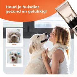 PetGoods Hondentondeuse - 10 Delige Set - Katten & Honden - Draadloos - Low Noise - Incl. Schaar, Nagelknipper, Vijl & Kam -Hondenbenodigdheden 1200x1200 566
