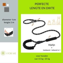 1FORME Hondenriem 15-25kg - Sliplijn Hond REFLECTEREND 2m, 1cm Ø - Jachtlijn 2 Ergonomische Handvaten - Dubbel Stop 16 1FORME Hondenriem 15-25kg - Sliplijn Hond REFLECTEREND 2m, 1cm Ø - Jachtlijn 2 Ergonomische Handvaten - Dubbel Stop -Hondenbenodigdheden 1200x1200 658