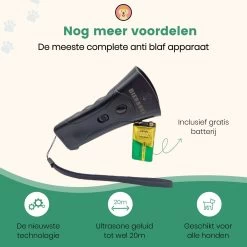 Dierboel Professionele Anti Blaf Apparaat 2022 - Diervriendelijke Ultrasoon Anti Blaf Apparaat - Voor Het Trainen Van Kleine & Grote Honden - Zonder Schok -Hondenbenodigdheden 1200x1200 751