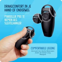 VEDIC® - Luxe Clicker Met Fluit - Clickertraining Voor Honden - Zwart - Bevestigingsring - Fluit - Hondentraining 12 VEDIC® - Luxe Clicker Met Fluit - Clickertraining Voor Honden - Zwart - Bevestigingsring - Fluit - Hondentraining -Hondenbenodigdheden 1200x1200 760