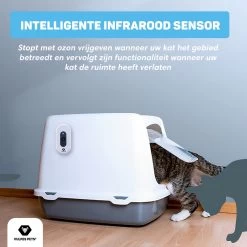 Vulpes Pets® Kattenbak Geurverdrijver PRO - Ozon En Negatieve Ionen Functie - Infraroodsensor - Oplaadbaar - Geurverwijderaar - Air Eliminator - Wit 19 Vulpes Pets® Kattenbak Geurverdrijver PRO - Ozon En Negatieve Ionen Functie - Infraroodsensor - Oplaadbaar - Geurverwijderaar - Air Eliminator - Wit -Hondenbenodigdheden 1200x1200 793