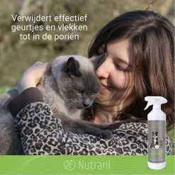 Nutrani Geurverwijderaar, 750 Ml, Natuurlijke Enzymreiniger Als Gebruiksklare Spray Met Biologische Werking, Verwijdert Geurtjes, Urine, Poep En Vlekken Van Honden En Katten -Hondenbenodigdheden 1200x1200 795