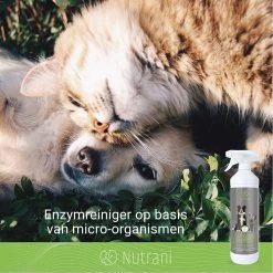 Nutrani Geurverwijderaar, 750 Ml, Natuurlijke Enzymreiniger Als Gebruiksklare Spray Met Biologische Werking, Verwijdert Geurtjes, Urine, Poep En Vlekken Van Honden En Katten -Hondenbenodigdheden 1200x1200 797