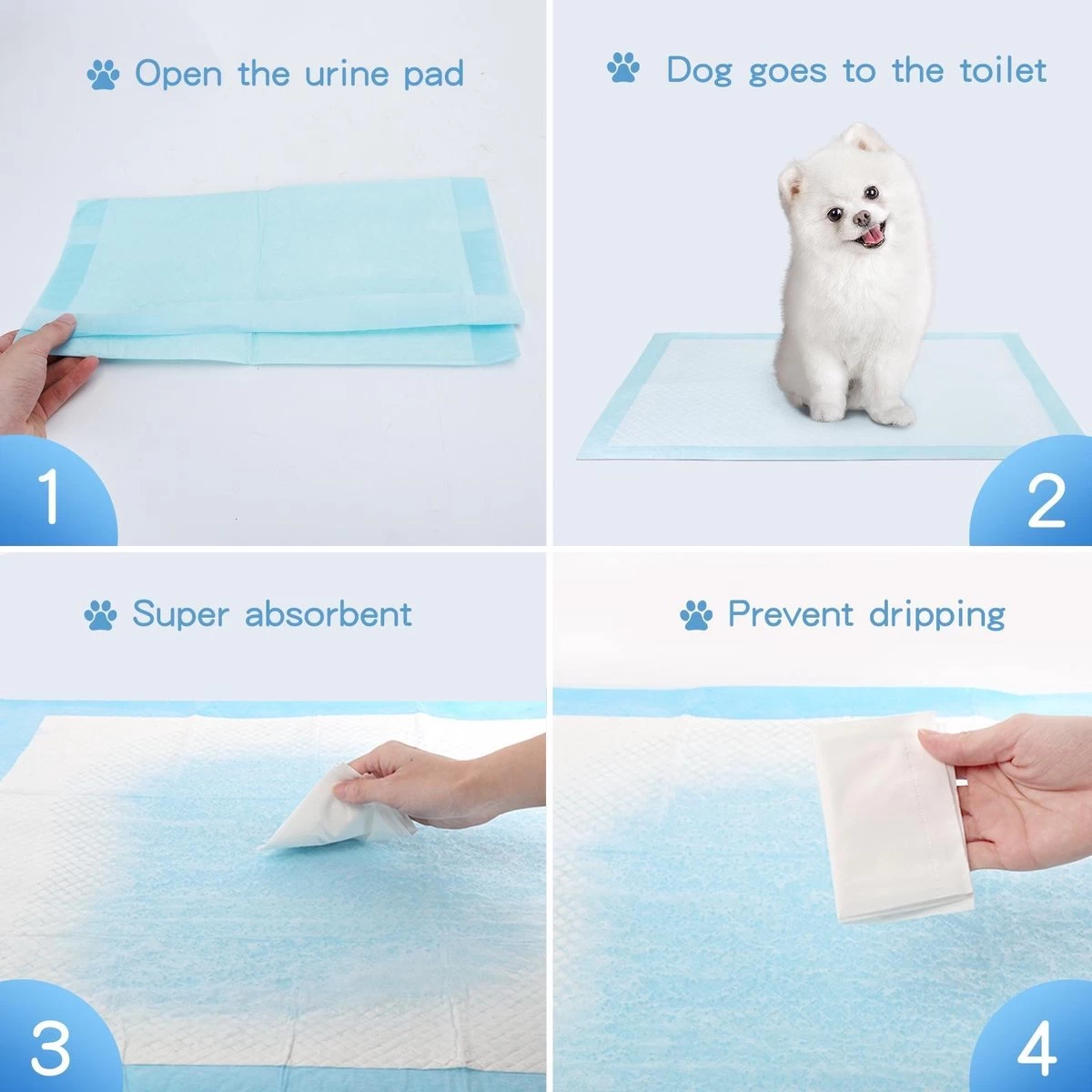 Nobleza 48WQF - Puppy Training Pads - 60 X 90 Cm - Zindelijkheidstraining -50 Stuks - L 4 Nobleza 48WQF - Puppy Training Pads - 60 X 90 Cm - Zindelijkheidstraining -50 Stuks - L - Afbeelding 2