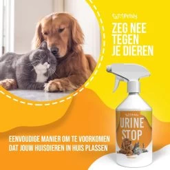 Petsly Urine Stop Spray - Dierentoilet - Voor Zindelijkheid Training, Puppytraining. Voorkomt Markeren - 500ml -Hondenbenodigdheden 1200x1200 838