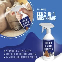 Petsly Odour & Stain Remover - Geurverwijderaars - Urine Vlekken Verwijderen Urinegeur Verwijderen Met Plantaardige Enzymen - 1L -Hondenbenodigdheden 1200x1200 856