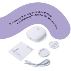 Pettadore Air Insight - Kattenbak Geurverdrijver & Teller - Actieve Zuurstof En Ionen - Oplaadbaar - Met App -Hondenbenodigdheden 1200x1200 869