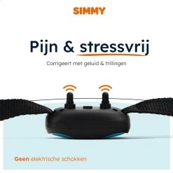 Simmy Anti Blafband - Diervriendelijke Opvoedingshalsband - Zwart En Blauw - Diervriendelijk - Zonder Schok - Anti Blaf Band Voor Grote En Kleine Honden -Hondenbenodigdheden 1200x1200 909