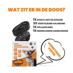 DOSCA® Anti Blafband - Anti Blaf Apparaat - Blafband Voor Honden - Zonder Schok En Diervriendelijk -Hondenbenodigdheden 1200x1200 936