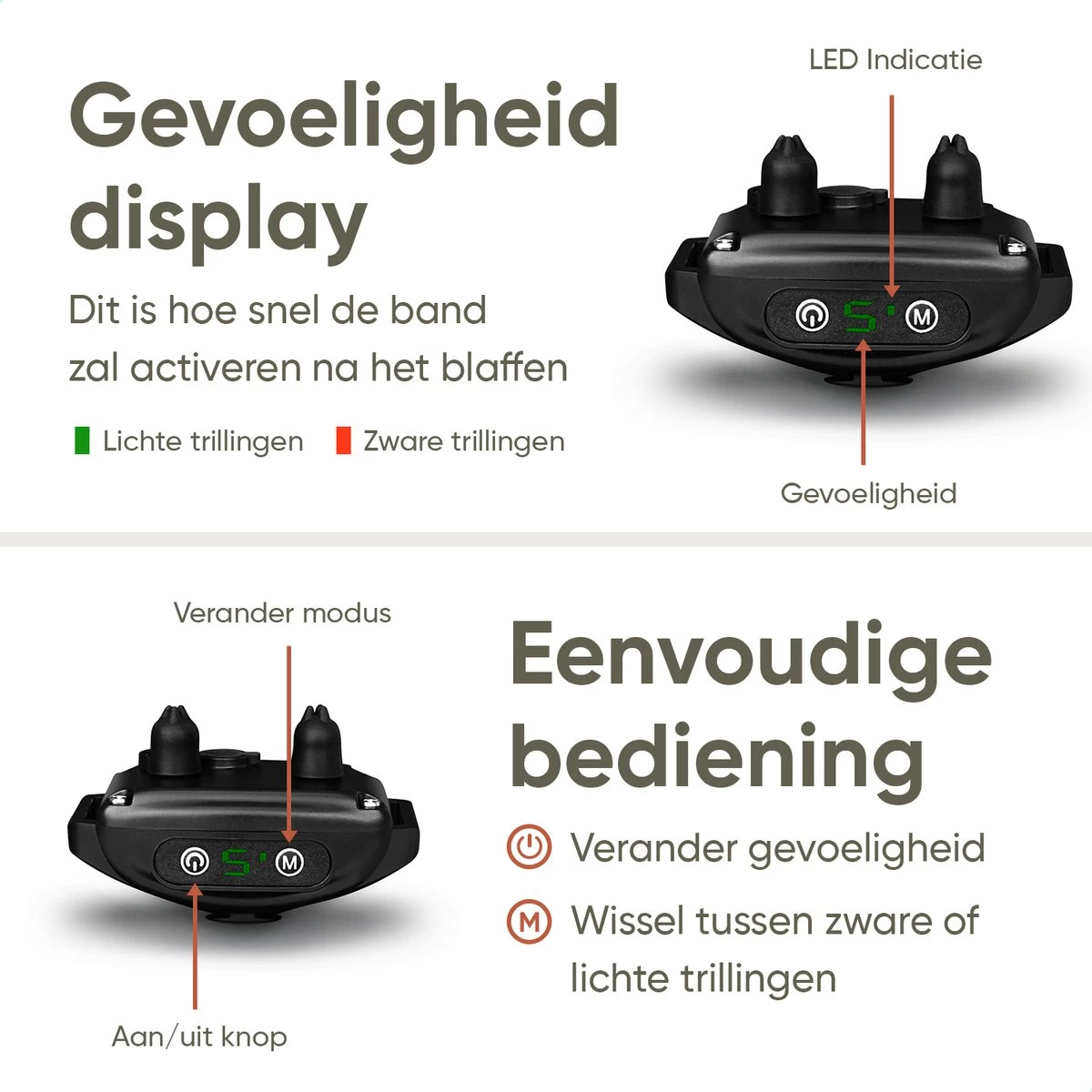 Premium Anti Blafband Om Je Hond Snel En Effectief Te Laten Stoppen Met Blaffen - Diervriendelijke Opvoedingshalsband Zonder Schok - Trainingshalsband Voor Grote En Kleine Honden - Anti Blaf Apparaat - Correctie Halsband 6 Premium Anti Blafband Om Je Hond Snel En Effectief Te Laten Stoppen Met Blaffen - Diervriendelijke Opvoedingshalsband Zonder Schok - Trainingshalsband Voor Grote En Kleine Honden - Anti Blaf Apparaat - Correctie Halsband - Afbeelding 4