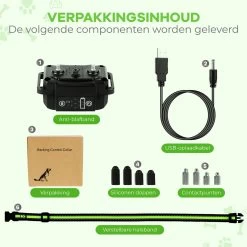 Petz - Anti Blafband - Anti Blafband Voor Kleine En Grote Honden - 5-55 KG - Vibratie En Audio - Diervriendelijk - GEEN Schokken - Opvoedingshalsband Zonder Schok En Diervriendelijk - Waterdicht - Oplaadbaar -Hondenbenodigdheden 1200x1200 969