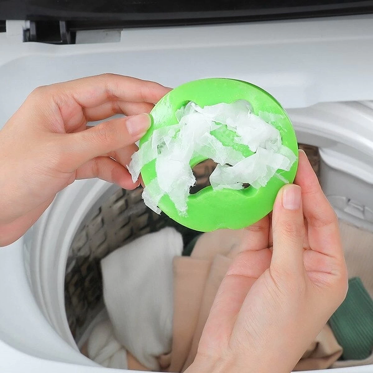 Merkloos Wasmachine Herbruikbare Haarverwijderaar - Huisdierhaar Verwijderaar - Anti Haren - Accessoires Wasmachine - Groen - 1 Stuks 11 Merkloos Wasmachine Herbruikbare Haarverwijderaar - Huisdierhaar Verwijderaar - Anti Haren - Accessoires Wasmachine - Groen - 1 Stuks - Afbeelding 9