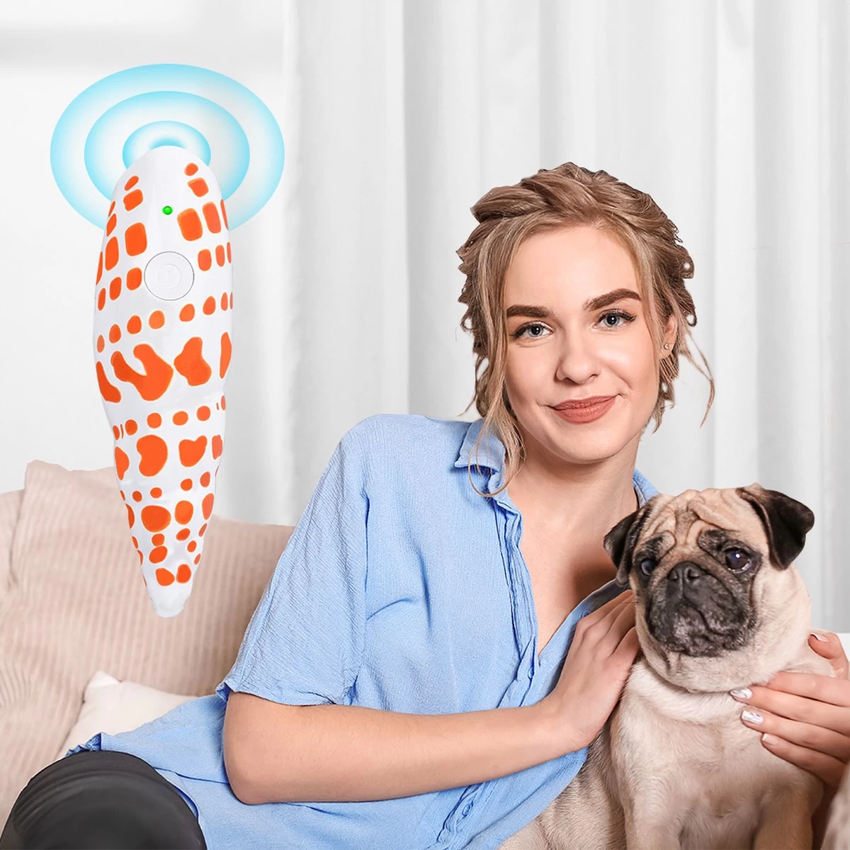 Merkloos LotaHome - Anti Blaf Apparaat - Hondentrainer Voor Binnen En Buiten - Bereik Tot 15 Meter - Diervriendelijk - Zonder Schok - Ultrasone - Voor Alle Honden - Inclusief Clicker 13 Merkloos LotaHome - Anti Blaf Apparaat - Hondentrainer Voor Binnen En Buiten - Bereik Tot 15 Meter - Diervriendelijk - Zonder Schok - Ultrasone - Voor Alle Honden - Inclusief Clicker - Afbeelding 11