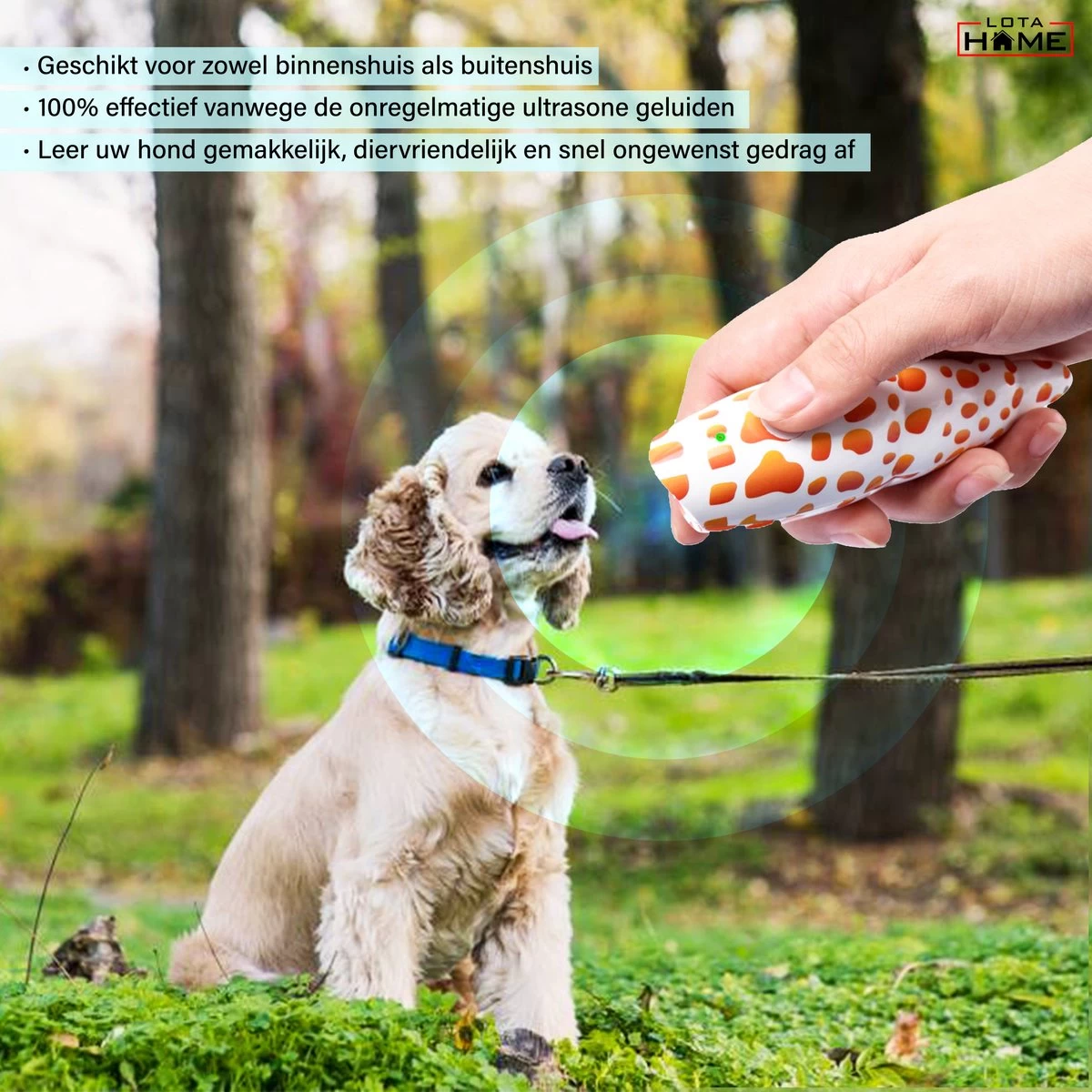 Merkloos LotaHome - Anti Blaf Apparaat - Hondentrainer Voor Binnen En Buiten - Bereik Tot 15 Meter - Diervriendelijk - Zonder Schok - Ultrasone - Voor Alle Honden - Inclusief Clicker 16 Merkloos LotaHome - Anti Blaf Apparaat - Hondentrainer Voor Binnen En Buiten - Bereik Tot 15 Meter - Diervriendelijk - Zonder Schok - Ultrasone - Voor Alle Honden - Inclusief Clicker - Afbeelding 14