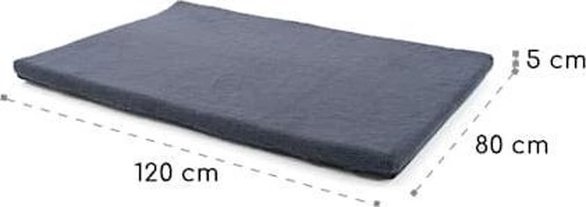 Brunolie Nala Hondenmand Hondenmat - Wasbaar - Slipvrij - Ademend - Comfortschuim - Maat L (120 X 5 X 80 Cm) 5 Brunolie Nala Hondenmand Hondenmat - Wasbaar - Slipvrij - Ademend - Comfortschuim - Maat L (120 X 5 X 80 Cm) - Afbeelding 3