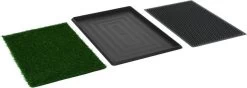 VidaXL Huisdierentoilet Met Bak En Kunstgras 76x51x3 Cm Groen -Hondenbenodigdheden 1200x429 1