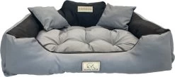 KingDog - Groot Honden- En Kattenbed 75 X 65 | Donkergrijs - Maat M