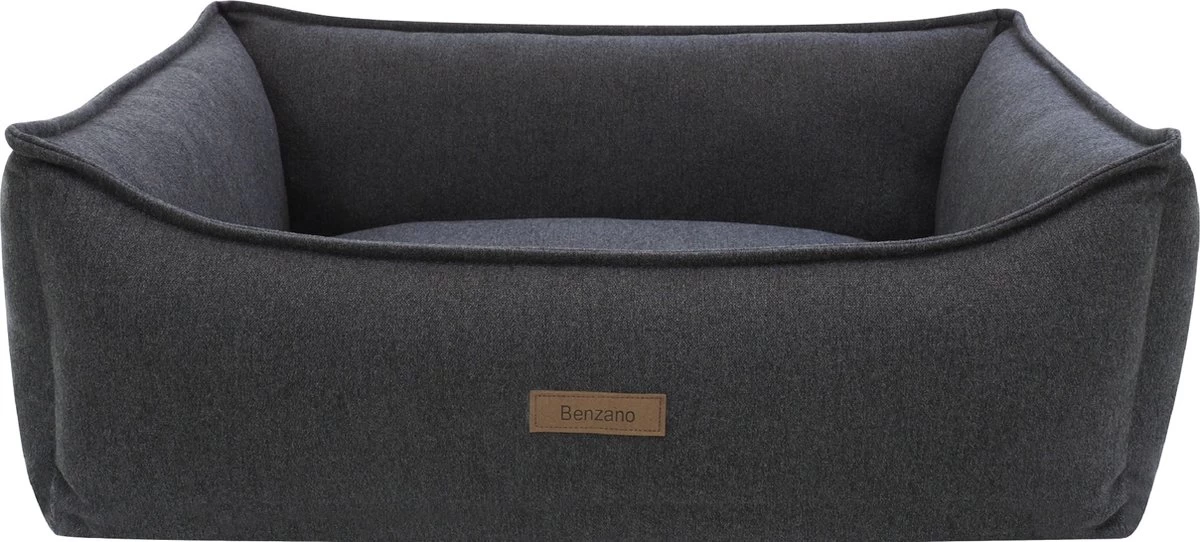 Benzano - Orthopedische Hondenmand - Wasmachine Wasbaar - Memory Foam - Donkergrijs - 100 CM 3 Benzano - Orthopedische Hondenmand - Wasmachine Wasbaar - Memory Foam - Donkergrijs - 100 CM