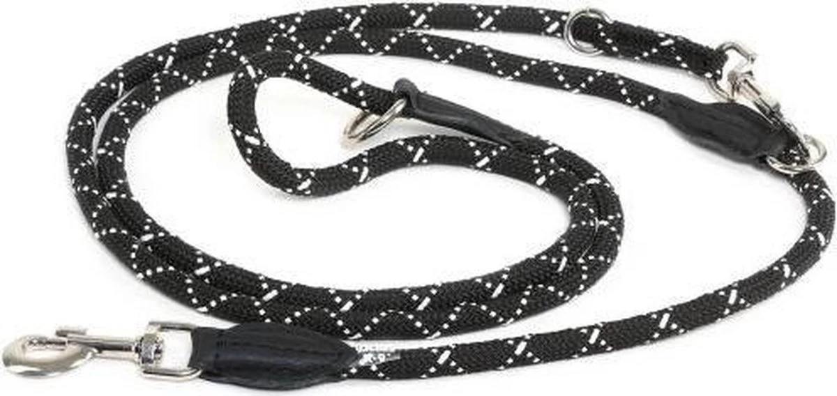 Julius K9 - Verstelbare Reflecterende Hondenriem - Lengte Verstelbaar Van 130-220cm - Ronde Vorm 1.2cm Dik 7 Julius K9 - Verstelbare Reflecterende Hondenriem - Lengte Verstelbaar Van 130-220cm - Ronde Vorm 1.2cm Dik - Afbeelding 5