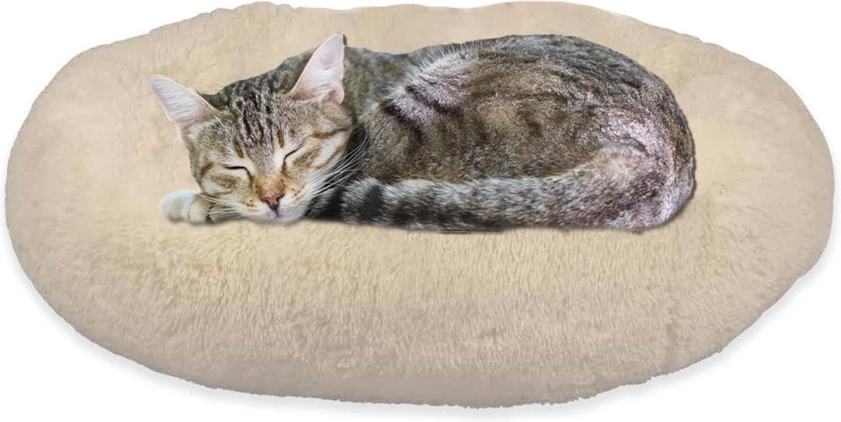 Peaceful Pooch S - Pluizig Hondenbed - 58cm Diameter - Opvouwbaar - In Verschillende Maten. Kattenbed - Wasbaar - Uitneembare Vulling - Ontspant Gewrichten En Spieren - Anti-slip Noppenbodem 4 Peaceful Pooch S - Pluizig Hondenbed - 58cm Diameter - Opvouwbaar - In Verschillende Maten. Kattenbed - Wasbaar - Uitneembare Vulling - Ontspant Gewrichten En Spieren - Anti-slip Noppenbodem - Afbeelding 2
