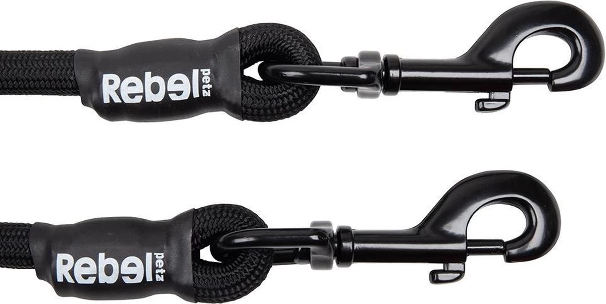 Rebel Petz - Dubbele Verstelbare Hondenriem Voor Twee Honden - Met Draaibare Sluiting En Zacht Handvat - Small En Large - Small (140 Cm Lang, Ø 8 Mm) 9 Rebel Petz - Dubbele Verstelbare Hondenriem Voor Twee Honden - Met Draaibare Sluiting En Zacht Handvat - Small En Large - Small (140 Cm Lang, Ø 8 Mm) - Afbeelding 7