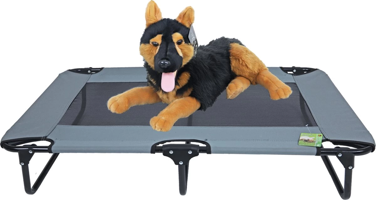 Hondenbed - Honden Stretcher - Opvouwbaar Hondenbed - Kleur: Grijs - Afmetingen: 106x60x21,5 Cm 3 Hondenbed - Honden Stretcher - Opvouwbaar Hondenbed - Kleur: Grijs - Afmetingen: 106x60x21,5 Cm
