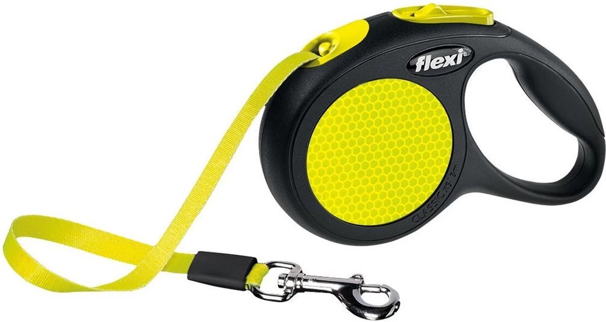 Flexi New Neon Tape - Hondenriem - Geel/Zwart - L - 5 M - (<50 Kg) 16 Flexi New Neon Tape - Hondenriem - Geel/Zwart - L - 5 M - (<50 Kg) - Afbeelding 14