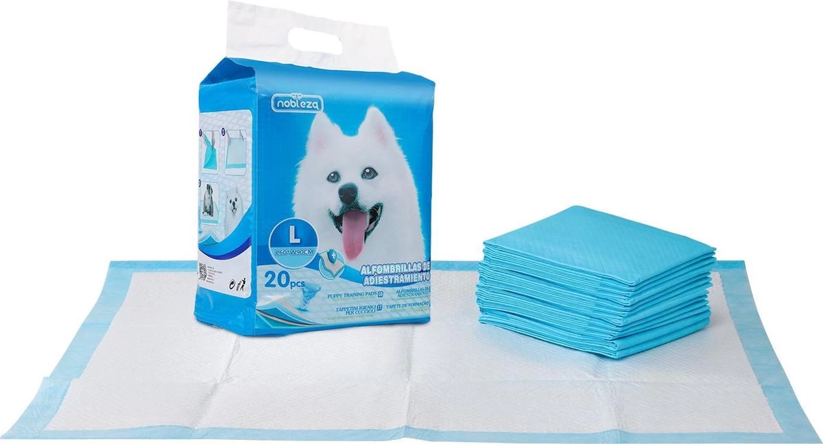 Nobleza 48LXE - Puppy Training Pads - 60 X 90 Cm - Zindelijkheidstraining - 120 Stuks 10 Nobleza 48LXE - Puppy Training Pads - 60 X 90 Cm - Zindelijkheidstraining - 120 Stuks - Afbeelding 8