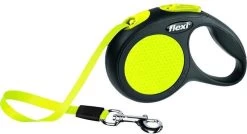 Flexi New Neon Tape - Hondenriem - Geel/Zwart - M - 5 M - (<25 Kg) -Hondenbenodigdheden 1200x651