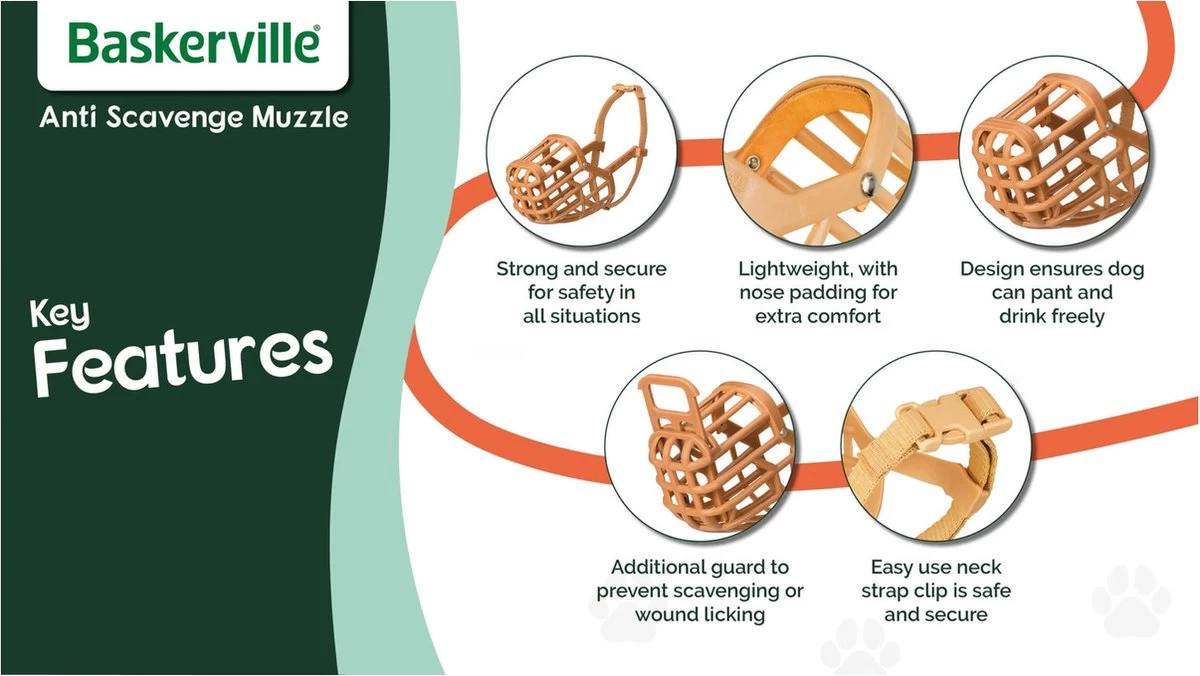 Baskerville Classic Muzzle Muilkorf - Maat 5 8 Baskerville Classic Muzzle Muilkorf - Maat 5 - Afbeelding 6