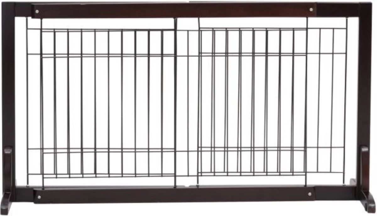 Hondenhek - Traphekje Hond - Traphekje Zonder Boren - Traphekje - BxH 161-97 X 53 Cm - Koffiebruin 6 Hondenhek - Traphekje Hond - Traphekje Zonder Boren - Traphekje - BxH 161-97 X 53 Cm - Koffiebruin - Afbeelding 4