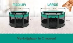Meisterpet - Opvouwbare Puppyren Rond - (Ø X H) 115 X 58 Cm - Met Gratis Dieren Verzorging Set -Hondenbenodigdheden 1200x708 2