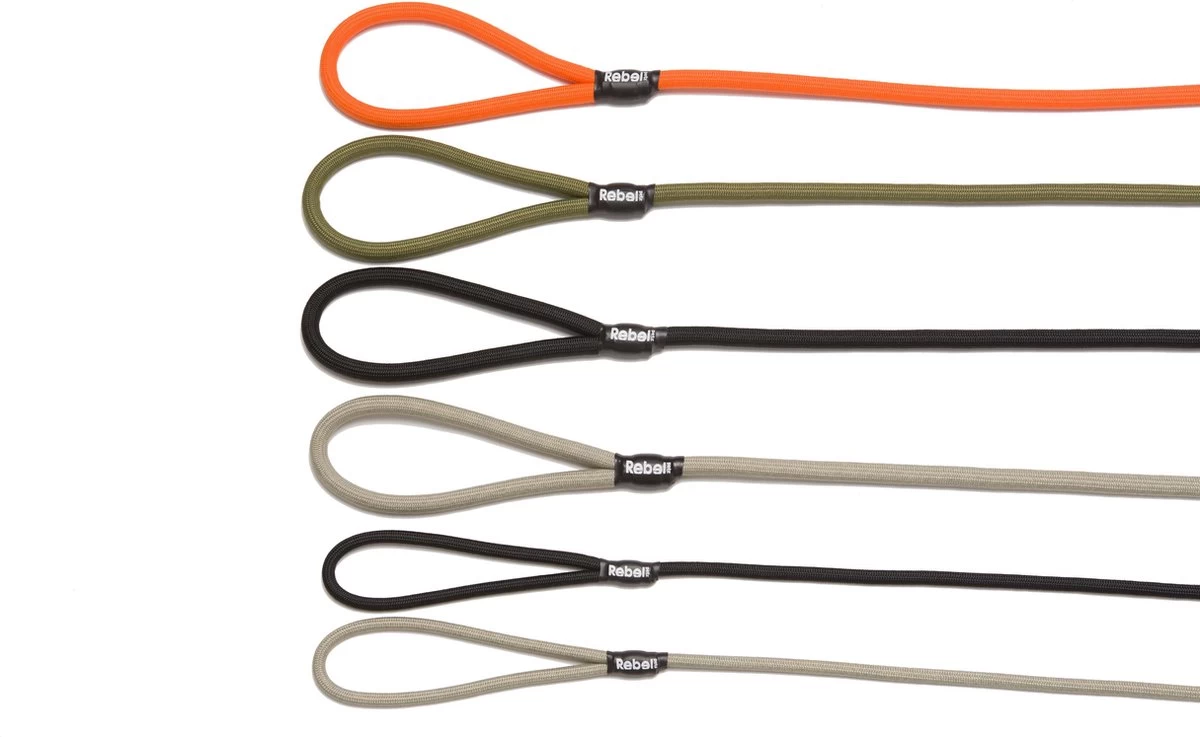 Rebel Petz - Honden Trainingslijn Met Halsband - Taupe, Zwart, Groen & Oranje - Maat Small Of Large - Kleur: Oranje, Maat: Large 12 Rebel Petz - Honden Trainingslijn Met Halsband - Taupe, Zwart, Groen & Oranje - Maat Small Of Large - Kleur: Oranje, Maat: Large - Afbeelding 10