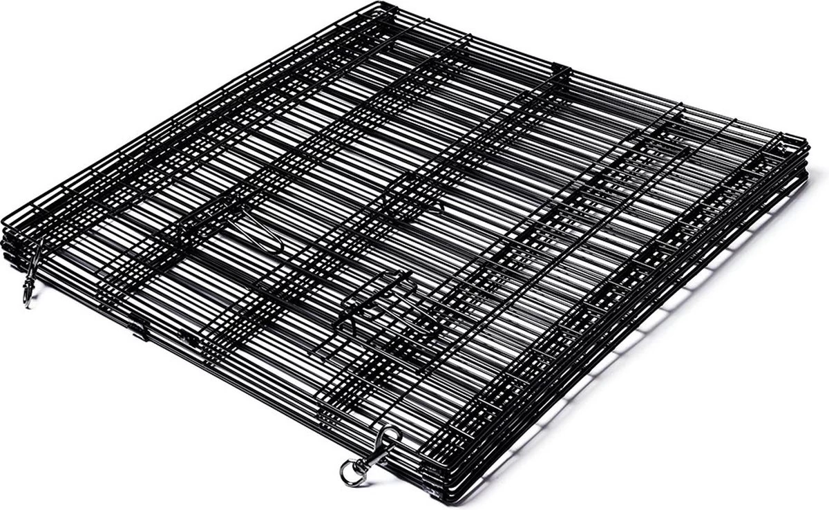 Topmast Puppyren Uitvouwbaar - Zwart - 560 Cm Omtrek - 76 Cm Hoog - Opvouwbaar - Expandable XL - Hondenren 4 Topmast Puppyren Uitvouwbaar - Zwart - 560 Cm Omtrek - 76 Cm Hoog - Opvouwbaar - Expandable XL - Hondenren - Afbeelding 2