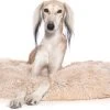 Snoozle Donut Hondenmand - Zacht En Luxe Hondenkussen - Wasbaar - Fluffy - Hondenmanden - 80cm - Creme Bruin -Hondenbenodigdheden 1200x748 1